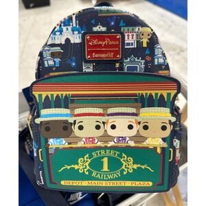 Disney‎ Parks Loungefly Dapper Dans Main Street U.S.A. mini backpaCk